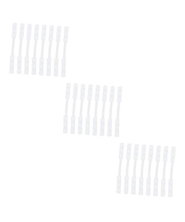 Fomiyes 24 pc adjustable masking hook adjustable mask buckle made of silicone homemade protection The white mask extension buckle mask hearing protection anti-strangulation connect white