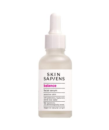 BALANCE Facial serum with Probiotics Hyaluronic Acid & Rose Water to Balance & Enhance Skin s Natural Barrier Natural Vegan Cruelty Free Face Care for Sensitive Skin 1.01 fl. Oz