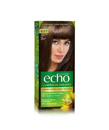 FARCOM Echo hair color with natural olive extract and vitamin C 60ml (6.57 chocolate dark blonde)