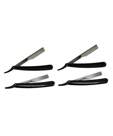 Frcolor 4 pieces Safe razor on shave razor men's razor Razor blade while shaving while razor men Razor Handraser for men old -fashioned knife holder man
