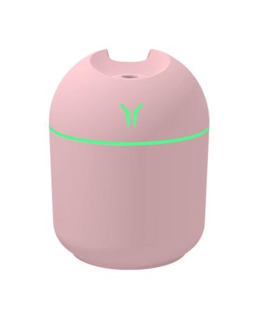Mini Humidifier For Bedroom Car Humidifiers With Colorful Night Light Portable Small Room Humidifier Usb Desktop Air Humidifier Essential Oil Diffuser Car Purifier Aroma Anion Mist Maker One Size 2-pink