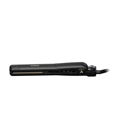 Andis 67615 Professional Flat Iron - 1-Inch Ceramic Tourmaline Ionic Hair Straightener for Frizz-Free Waves Curls & Smooth Hair - Fast Gentle Glide - Black/Gold - Buy Online on GoSupps.com