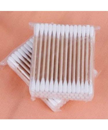 Double Head Pure Cotton Ear Buds Swabs - 200 Pack for Gentle Ear Cleaning - Buy Online on GoSupps.com
