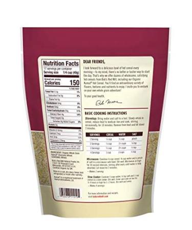 Bob's Red Mill Organic Kamut(R) Khorasan Wheat Hot Cereal  24 Oz - Buy Online on GoSupps.com
