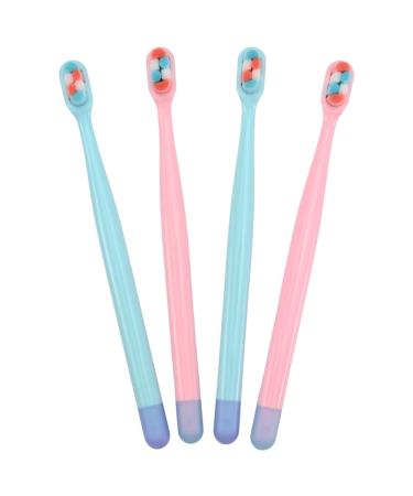 Micro-Nano Multi Colorful Bristles Toothbrush Ergonomic Handle 10000 Ultra Sterile Fibre Dental Care Toothbrush for Sensitive Teeth Painless Brush for Gum Recessi