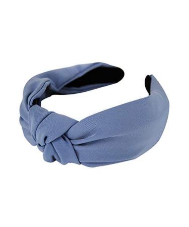 axy fabric headband with knot-vintage-beautiful ladies headband hair accessory headband HR35 (blue)