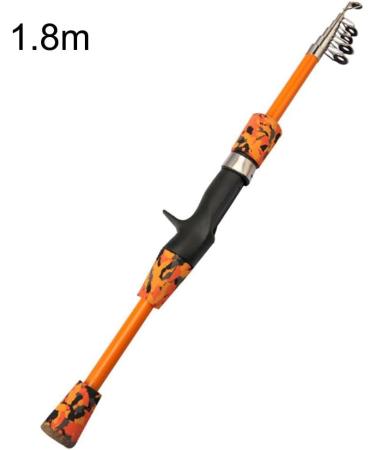 Compact Telescopic Fishing Rod 1.8m - Portable Fishing Gear for Ocean Reservoir & River Fishing - International Shipping Available - Buy Online on GoSupps.com