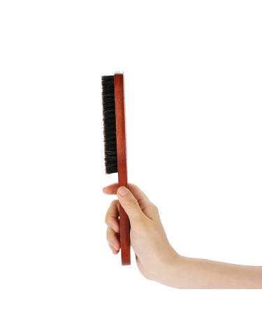 Premium Latrate Natural Hair Beard Brush - Professional Wood Grip Shaving & Mustache Tool for Men | Ideal for Salons & Home Use - Buy Online on GoSupps.com