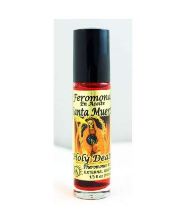 1 PIECE BRYBRADAN HOLY DEATH RED SANTA MUERTE ROJO PHEROMONE OIL ROLL-ON BOTTLE 1/3OZ 10ML HOLY DEATH 1