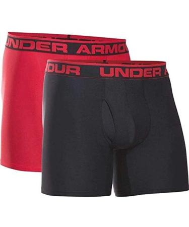 Under Armour Men's Original 6 Boxerjock 2-Pack - Black/Red - Size XL - Buy Online on GoSupps.com