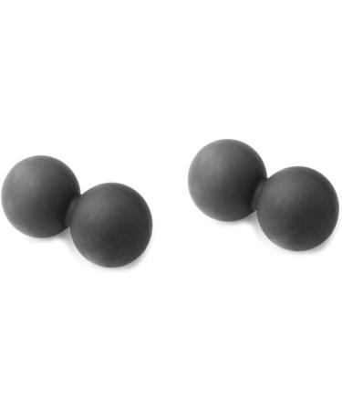 Minkissy Lacrosse Ball & Fitness Towels Set - High Density Muscle Roller & Yoga Mat Tear Resistant Sweat Absorbent - 2pcs Black for Studio & Relaxation - Buy Online on GoSupps.com