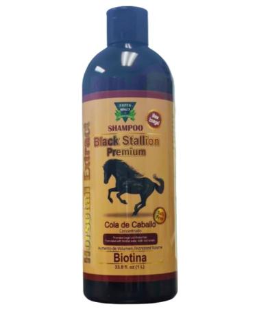 Black Stallion Premium Horsetail Shampoo * New & Improved Formula *Black Stallion Premium Horsetail Shampoo1Lt 50% biotine Shampoo COLA DE CABALLO 1Lt