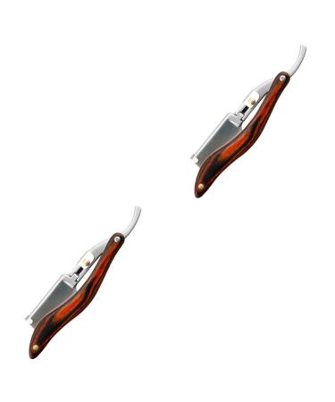 Beaupretty 2st folding outer for men bartschneider shaving shaving rodoras para hombres m quinas de afeitar para hombres men's razor gift h lzern father old fashioned silverx2stk 16x3.5cmx2pcs