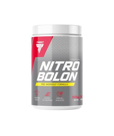 Trec nutrition nitrobolone 1 Pack x 600g - pre workout formula - creatine - taurine - arginine - glutamine - citrulline - supplement with amino acids (orange)