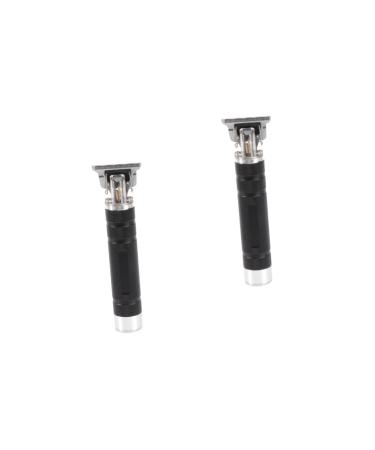 Beaupretty 2pcs Mustache Trimmer for Men Electric Trimmer for Men Hair Trimmers Clippers Mens Hair Trimmer Beard Trimmer Cutting Tool Man Mute Barber Supplies 14.5X4.2X2.5cmx2pcs Blackx2pcs