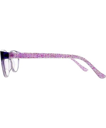 Buy Women's Cat Eyes Designer Resin Reading Glasses - Retro Style +4.0 to +6.0 - Purple Color - Buy Online on GoSupps.com