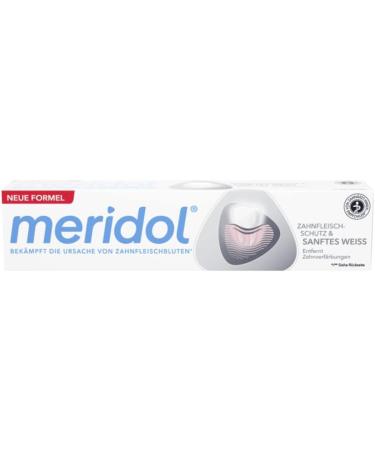 Meridol Toothpaste Gentle White 75 ml - Antibacterial Protection & Naturally White Teeth - Prevent Gum Infections (1-Pack) - Buy Online on GoSupps.com