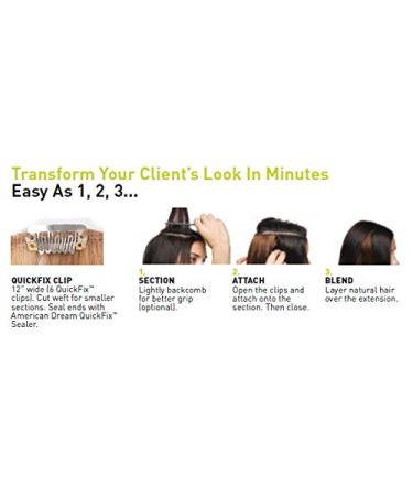 American Dream Quickfix Clip-In Hair Extensions | Real Hair 45 cm | Sunlight Blonde - Shop Now! - Buy Online on GoSupps.com