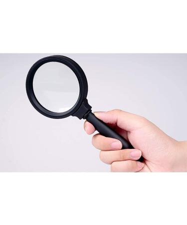 Magnifier with 10X 20X Magnification Lightweight Handheld Magnifying Glass for Reading Inspection Magnifier/Black Comfortable Anniversary - Buy Online on GoSupps.com