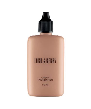 Lord and Berry Cream Foundation - Non-Greasy Foundation Makeup - Face Makeup with Hyaluronic Acid - Easy to Blend - 8626 Cashew - 50 ml