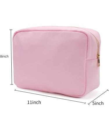 Kaymey XL Nylon Travel Cosmetic Bag Makeup Pouch Case - Pink - Buy Online on GoSupps.com