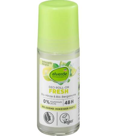 Alverde alverde natural cosmetics roll-on deodorant Fresh Mint Bergamot 50 ml