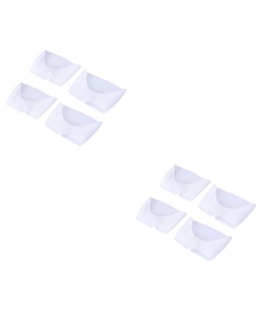 Gatuida 4 Pairs Seperators Plantar Relief Sebs Seperator of Foot Cushions Sebs Cover Forefoot Cushion Whelping Mat Metatarsal Cushion Separator White Thicken Splitter