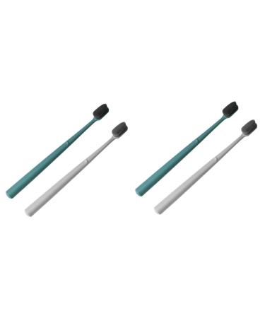 Minkissy 4 pieces toothbrushes tooth hygiene mouth hygiene security wall cabinet safety soft toothbrush mass toothbrush with etui tool for tooth cleaning Japanese style care brushes 1 piece (1 Pack) as shown
