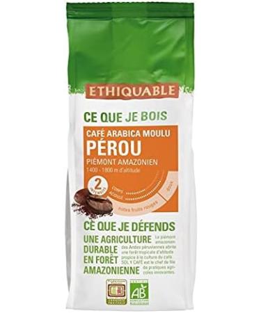  G n rique ETHIQUABLE Organic Ground Coffee from Peru 250g - Intense flavor and fruity notes - Organic Farming - Fair Trade - Premium Quality - Finely ground coffee - 250g - Pack of 3 - Sold as a set - Buy Online on GoSupps.com