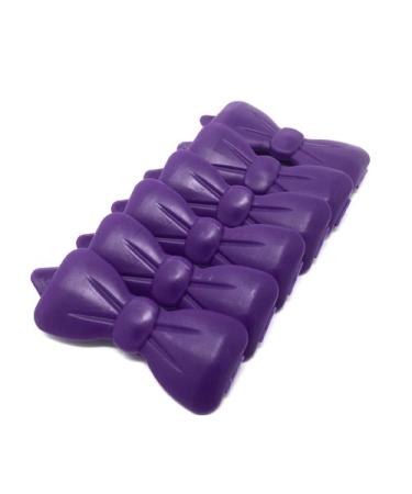 Hair Bow Hair Clip for Pets Dog Hair Clip 6 Pieces Purple
