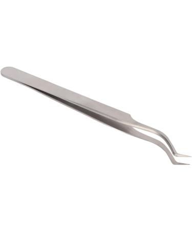 Eyelash Grafting Tweezer Professional High Precision Application Lash Extension Tweezer Stainless Steel Eyelash Tweezer for Manicure (Silver) (Upgrade Tweezer) - Buy Online on GoSupps.com
