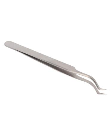 Eyeline extension tweezers eyelash tweezers made of stainless steel silver -colored flowering finishing for the beauty salon (update tweezers)