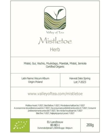 Mistletoe Tea Organic Viscum album - Buy Online on GoSupps.com