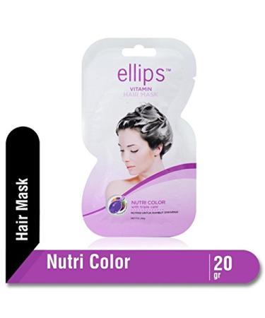 Ellips Hair Mask Nutri Color 20g - Pack of 10 - Intensive Hair Treatment - Buy Online on GoSupps.com