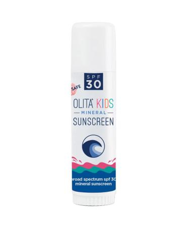 Olita Mineral Sunstick SPF 30 Sunscreen for Kids - Fragrance Free - .6 oz - Broad Spectrum  Chemical Free  All-Natural  Reef Safe  Organic  Zinc Sunblock  Water-Resistant