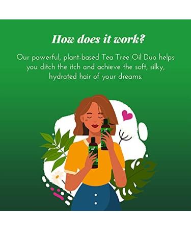 artnaturals Tea Tree Shampoo & Conditioner Set - 12 Fl Oz Each | Anti-Dandruff, Deep Cleansing for Dry Scalp & Itchy Hair - Buy Online on GoSupps.com