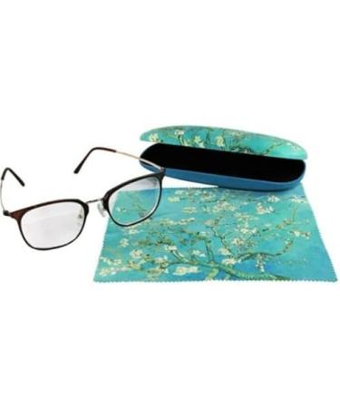 Vincent Van Gogh Almond Blossom Eyeglass Case & Microfiber Cloth | Premium Quality Art Accessories for International Shipping - Buy Online on GoSupps.com