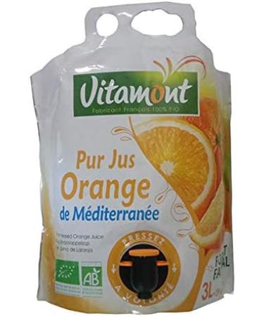 Vitamont - Pure Organic Mediterranean Orange Juice - 3 L - Unit - Buy Online on GoSupps.com