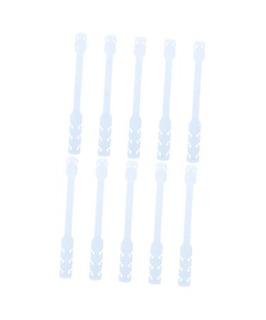 Gatuida 10 pc mask strap buckle bracket for ear cable adjustable mask bracket ear protection for mask headband clothes bar mask the ear rope buckle makes accessories for silicone masks