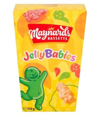 2 x Maynards Bassetts Jelly Babies Sweets Carton 350G Delicious Tasty And Twisty Treat Gift Hamper For Birthday Christmas Easter Sold By Kidzbuzz