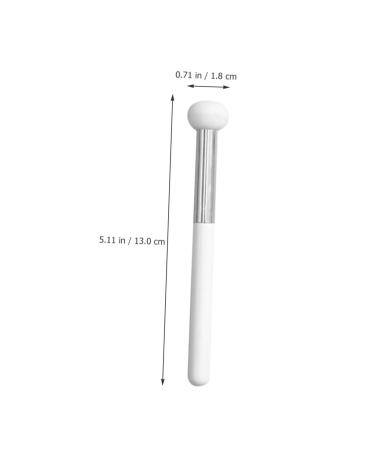 MAGICLULU 6 Pcs Makeup Brush Set - Sponge Concealer Eye Shadow Blending Bronzer Lipstick - Travel-Friendly White Wooden Handle Synthetic Brushes - Buy Online on GoSupps.com