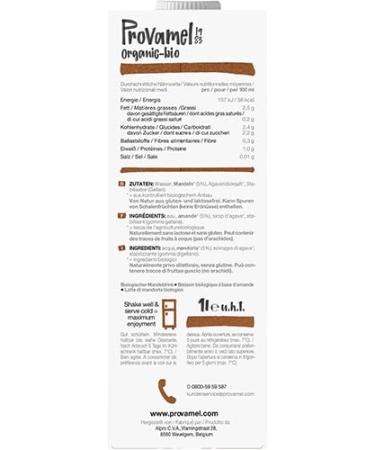 Provamel Organic Almond Drink - Vegan Lactose-Free Gluten-Free UHT | 8x1L Pack - Buy Internationally - Buy Online on GoSupps.com