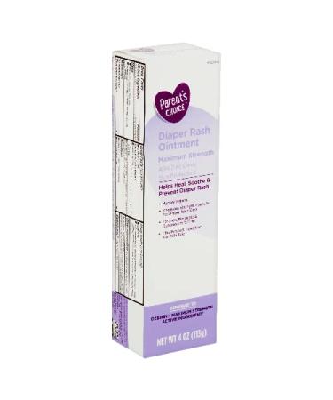 Parent's Choice Maximum Strength Diaper Rash Ointment 4oz Tube (Pack of 2) - Best for Baby's Sensitive Skin - Buy Online on GoSupps.com