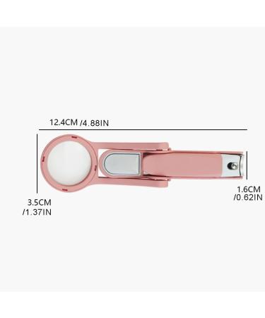 Nail Clippers with Magnifying Glass Stainless Steel Fingernails & Toenails Clippers for Elderly Professional Nail Trimmer Reduce Eye Strain & Easy Grip (Brown) - Buy Online on GoSupps.com