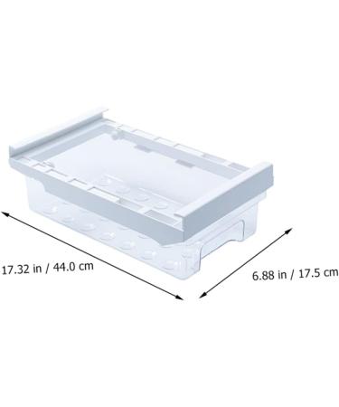 RORPOIR 1pc Refrigerator Storage Basket Clear Fridge Storage Container Fridge Food Keeper White re-usable - Buy Online on GoSupps.com