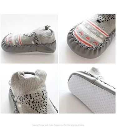 XM-Amigo Baby Boys Girls Indoor Slippers Anti-Slip Socks Shoes 0-6 Months Blue Set01 - 4 Pairs - Buy Online on GoSupps.com