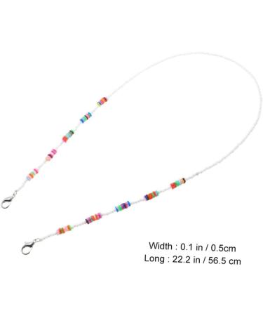 Minkissy 6 Pack Anti-Drop Chain Glasses Holder & Face Mask Extension - Ear Protection Acrylic Rope Necklaces for Kids & Adults - Buy Online on GoSupps.com