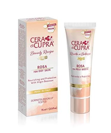CERA DI CUPRA Rosa Face Cream Moisturizer for Dry Skin - Nourishing and Protective Formula with Virgin Beeswax (2.54 Fl Oz / 75 ml) Pack of 12 - Buy Online on GoSupps.com
