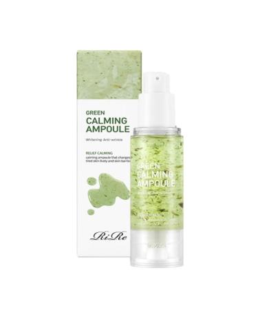 RiRe Green Calming Centella Asiatica Leaf Hypoallergenic Ampoule 30ml-Non-sticky Daily Calming Care-Moisture Supply and Skin Barrier Improvement