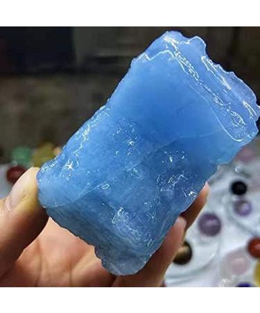 1pc 80g-120g Natural Raw Quartz Crystal Aquamarine Rough Stone for Sale Room Decoration Stone Mineral Specimen - Buy Online on GoSupps.com